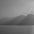 Lake Como in the mist